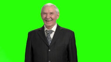 Yürekten gülüyor, yavaş hareket politikacı.