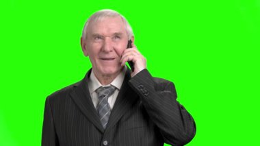 Evet ve gülerek üst düzey iş adamı.