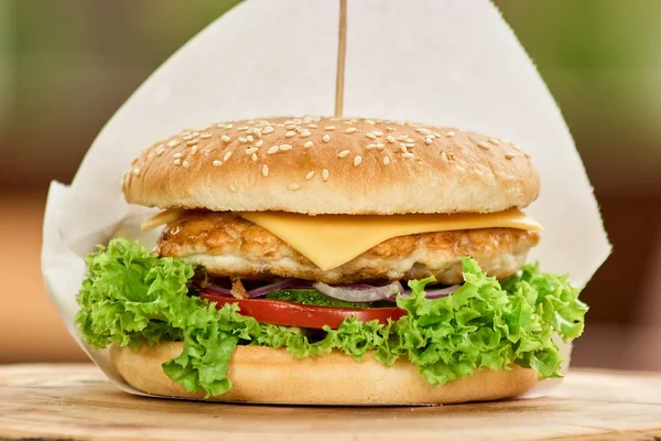 Klassieke sandwich, hoge kwaliteit, close-up. — Stockfoto