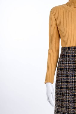 Manken kazak ve etek, kopya alanı.