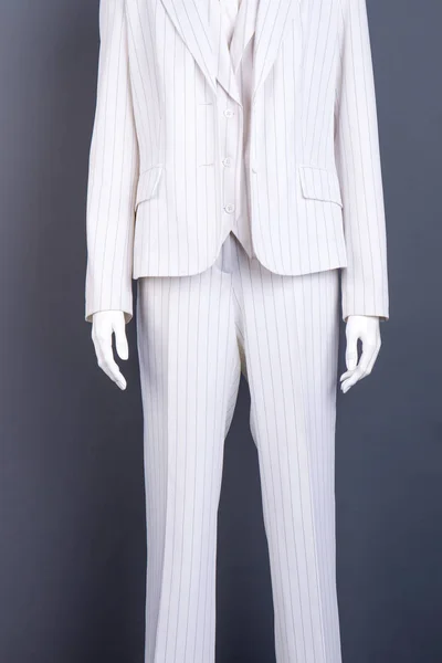 White blazer and white trousers for women. — Stock Photo, Image