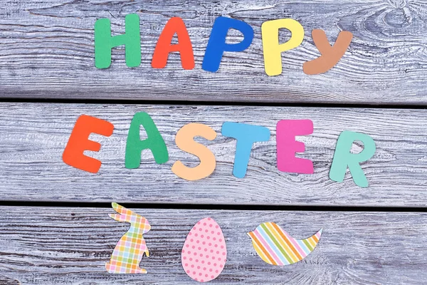 Happy Easter colorful letters.