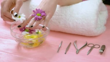 Aroma terapi eller, ağır çekim için.