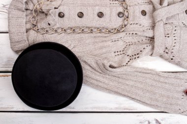 Kış giysileri kapatın.