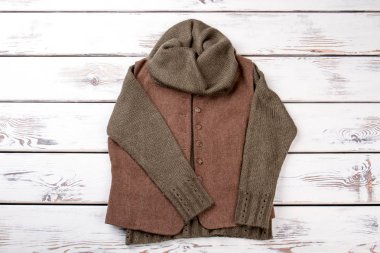 Kazak ve ceket düz.