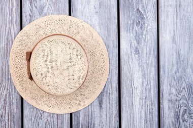 Üstten Görünüm yaz şapka.