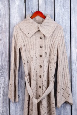 Sıcak kış yün ceket.