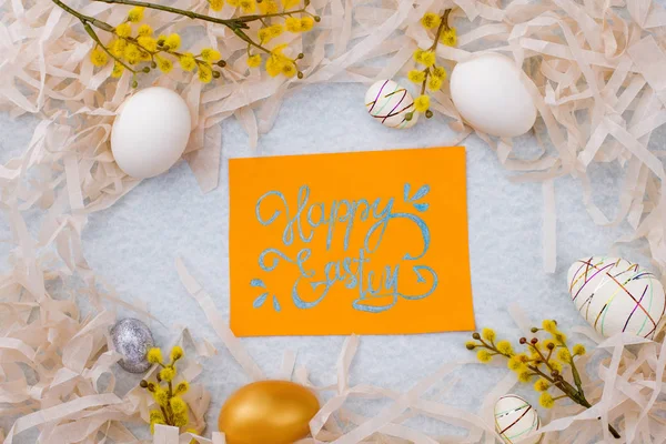 Slavnostní jarní velikonoční dekorace. — Stock fotografie