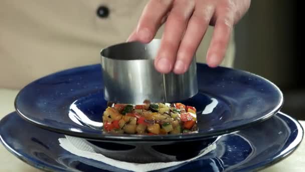 Ratatouille close-up. — Stockvideo