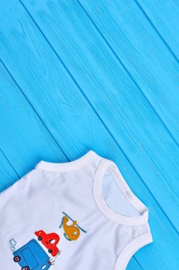 Bebek çocuk t-shirt ve kopya alanı.