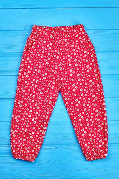Baby girl summer colored leggings. — Stock Photo, Image
