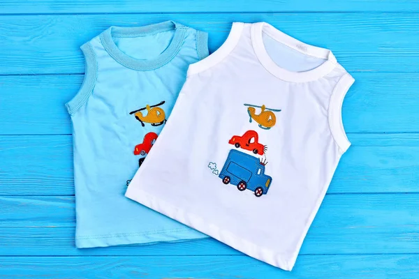 Collection of cute t-shirts for baby-boys.
