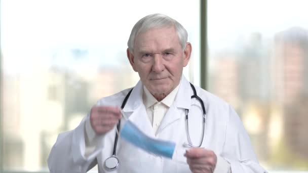 Vezető műtét orvos felkészülnek arra, hogy működése. — Stock videók