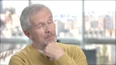 Yaşlı adam, portre.