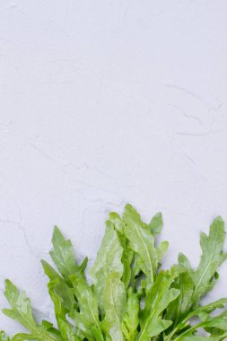 Organik roka yaprakları, kopya alanı.