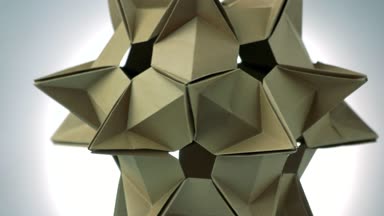 Stellated dikenli origami şekil.