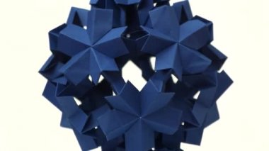 Sperical modüler origami nesnesi.