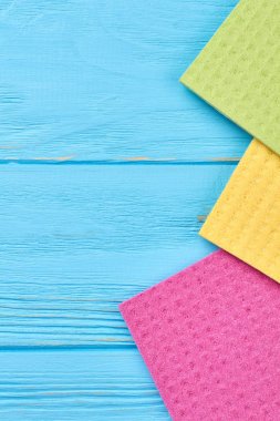 Çok renkli mutfak peçete paçavra temizlik.