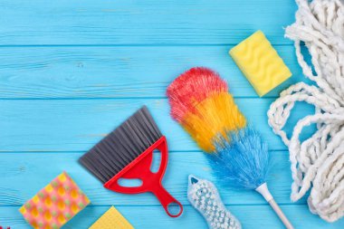 Ev temizlik malzemeleri, kopya alanı.