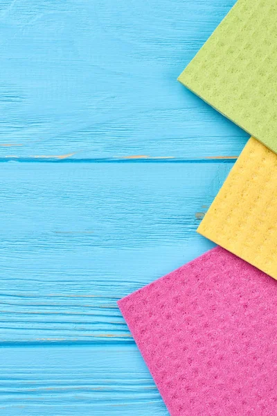 Multicolored kitchen cleaning napkin rags. — Stock Photo, Image