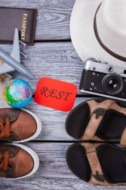 Planlama tatil kavramı.