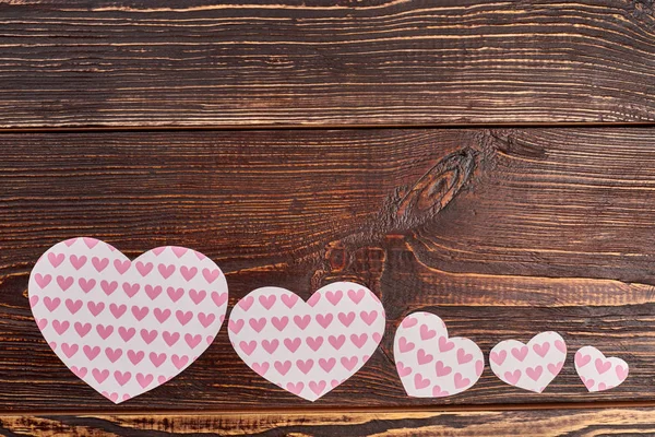 Valentin nap háttér papír szív. — Stock Fotó