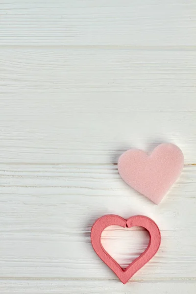 Happy dag van de Valentijnskaart concept op houten achtergrond. — Stockfoto