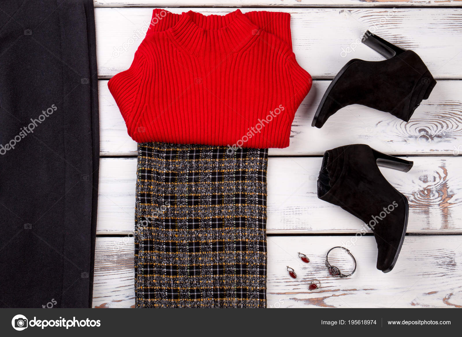 Download Flat Lay Of Female Classic Apparel Stock Photo Image By C Denisfilm 195618974