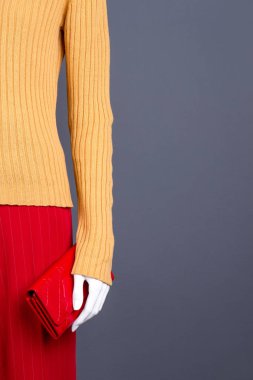 Manken şık giysiler, kopya alanı.