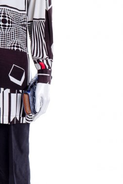 Kadın gömlek ve pantolon, kopya alanı.