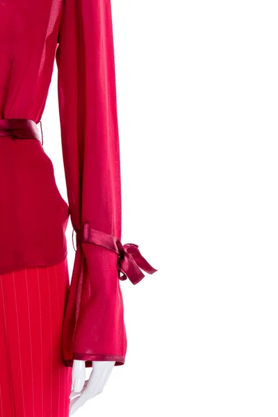 Roupa vermelha para mulheres, imagem cortada . — Fotografia de Stock