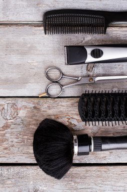 profesyonel kuaför araçları.