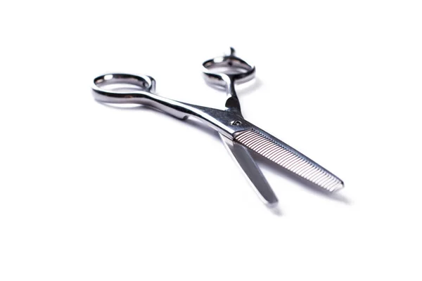 Hairdressing scissors isolated on white background. — Stock Photo, Image