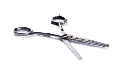 Makası beyaz arkaplanda aç.