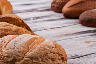 Kopyalama alanı olan ekmek arkaplanı.