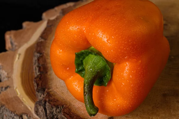 Oranje zoete peper close up. — Stockfoto