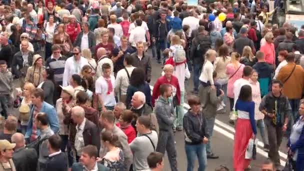 Militärparade zum Unabhängigkeitstag in Kiew. — Stockvideo