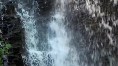 High waterfall in slow motion.