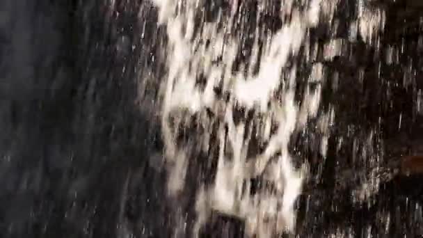 Close up of waterfall flowing. — Stockvideo