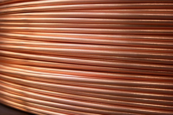 Fat copper wires texture. — Stock Photo, Image