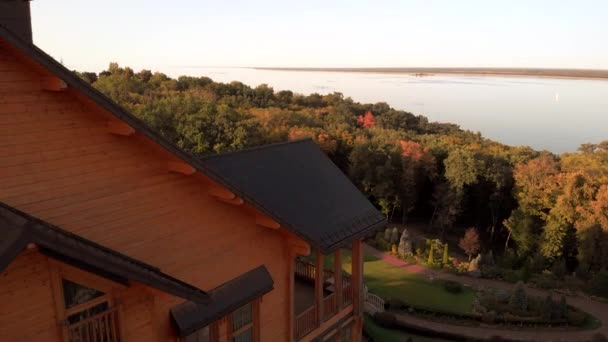 Vue aérienne du toit du manoir .