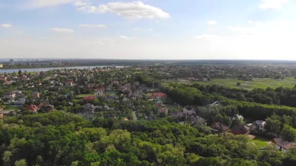 Légi kilátás a tájra panoráma. — Stock videók