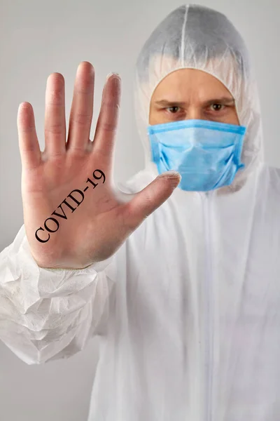 Stop spreading coronavirus. — Stock Photo, Image
