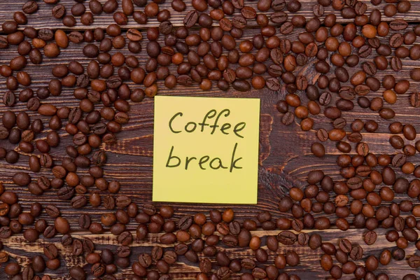 Coffee break concept flat lay.