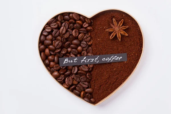 Понятие любви к кофе . — стоковое фото