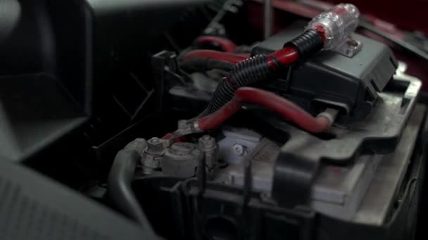 Détails rapprochés d'un moteur de voiture .