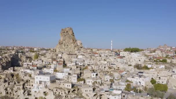 Vista panorâmica da cidade de Goreme na Capadócia. — Vídeo de Stock