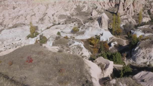 Erstaunliche Berglandschaft in Kappadokien, Türkei. — Stockvideo