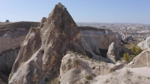 Berglandschaft im Goreme-Nationalpark. — Stockvideo