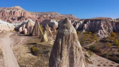 Goreme Vadisi 'nin en üst manzarası.